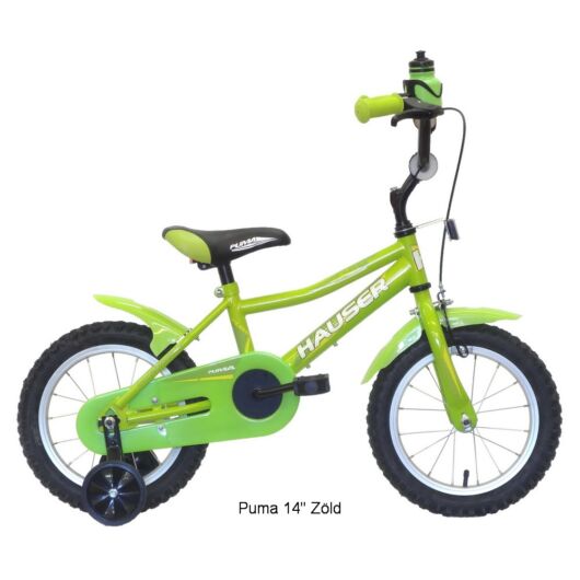 Hauser Puma 14" gyerekkerékpár zöld