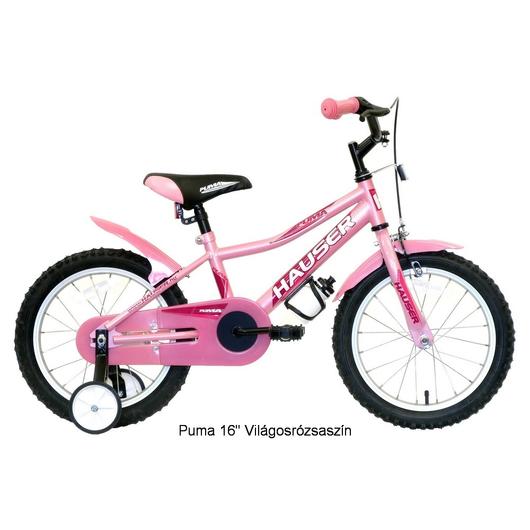 Hauser Puma 16" gyerekkerékpár világos rózsaszín