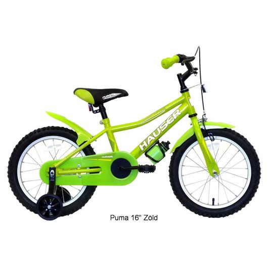 Hauser Puma 16" gyerekkerékpár zöld