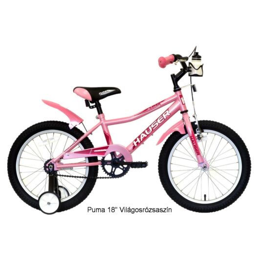 Hauser Puma 18" gyerekkerékpár világos rózsaszín
