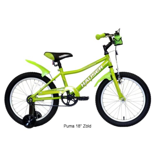Hauser Puma 18" gyerekkerékpár zöld