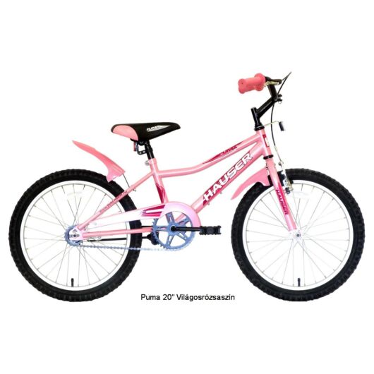 Hauser Puma 20" gyerekkerékpár világos rózsaszín