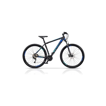 Cross GRX9 DB 29" MTB kerékpár, 51 cm, mattfekete-kék