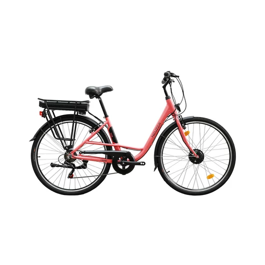 Neuzer Zagon E-trekking, unisex elektromos kerékpár, matt korall-fekete, 17"