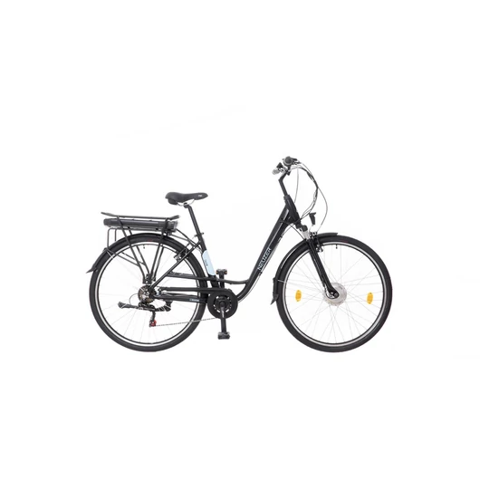 Neuzer Zagon E-trekking, unisex elektromos kerékpár teleszkópos, matt fekete-kék, 19"